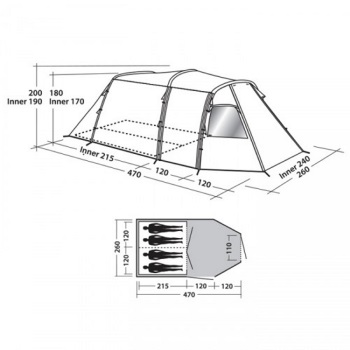 Easy Camp šator Huntsville 400-1